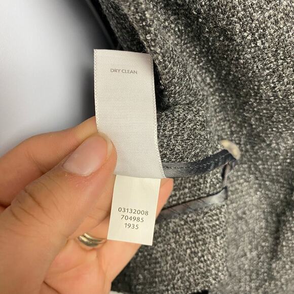 J.Jill Blazer Jacket Knit Wool Viscose Stretch Oversize Gray NEW NWOT XS - Picture 6 of 8